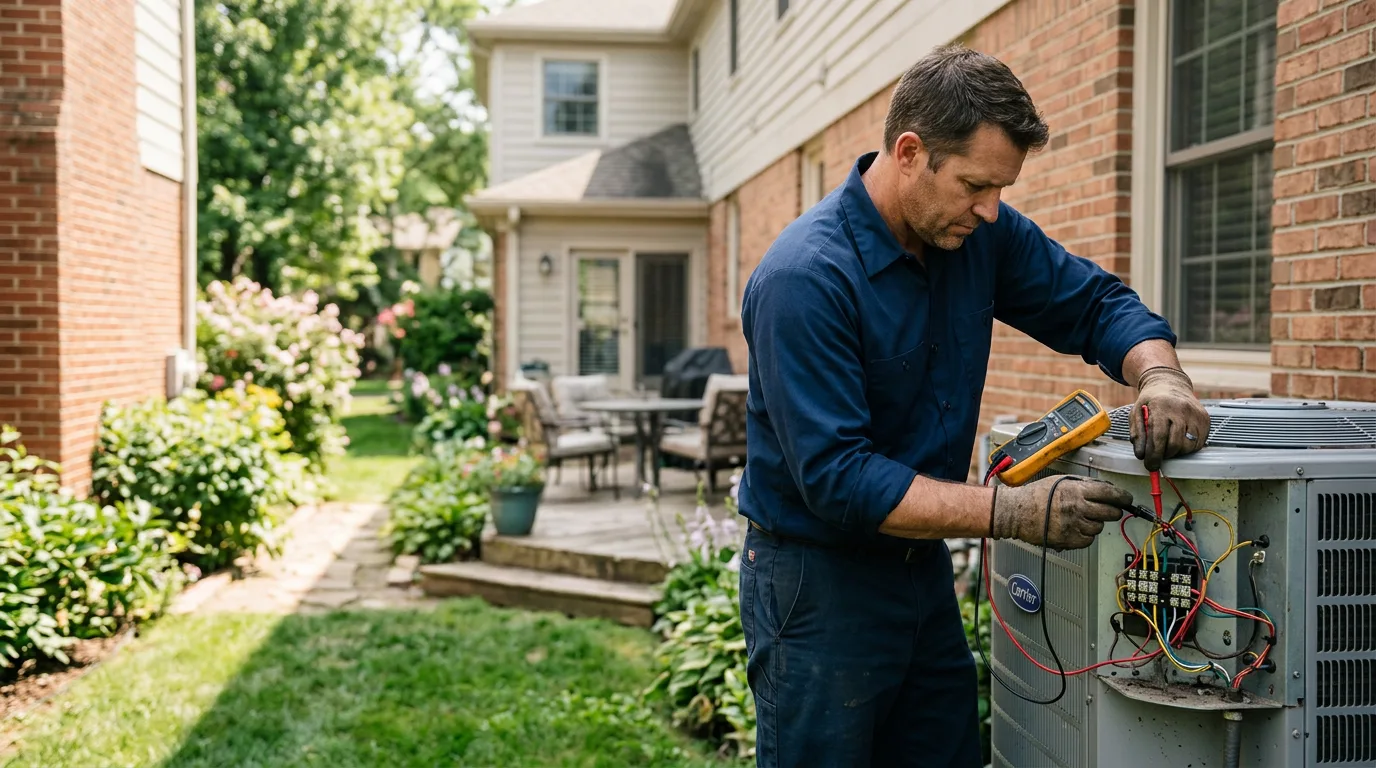 HVAC technician working near Bairoil, WY